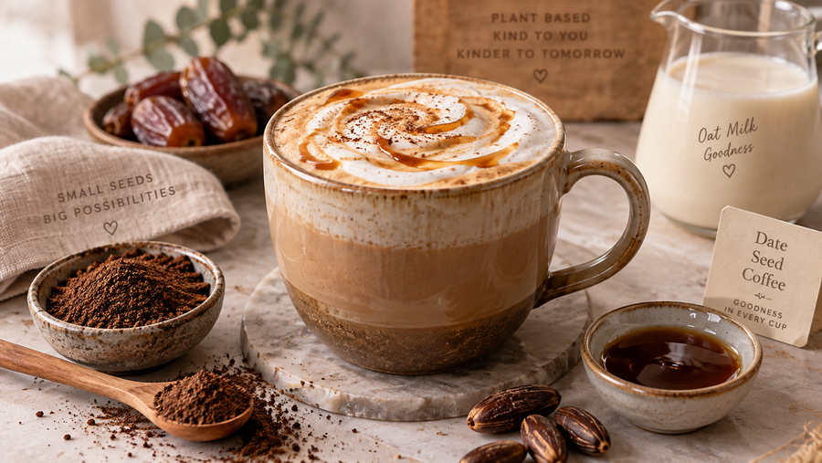 Date Seed Coffee Latte Brew
