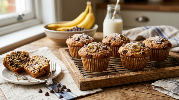 Banana Chocolate Chip Muffins