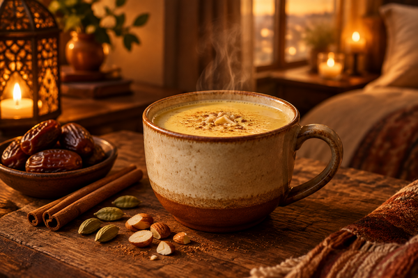 Warm Khajji Date Milk