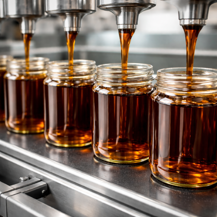 Khajji product being sealed small-batch
