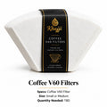 Coffee V60 Filters Pack of 50